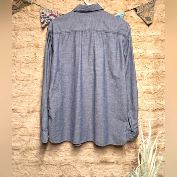 Men's Denim Patagonia Shirt Size L - Picture 2 of 3